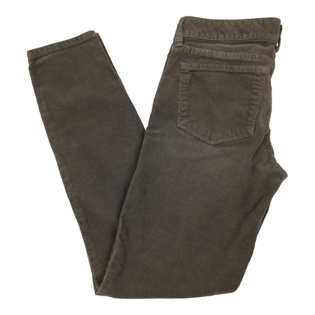 J Crew Corduroy Pants 25 Toothpick Olive Green